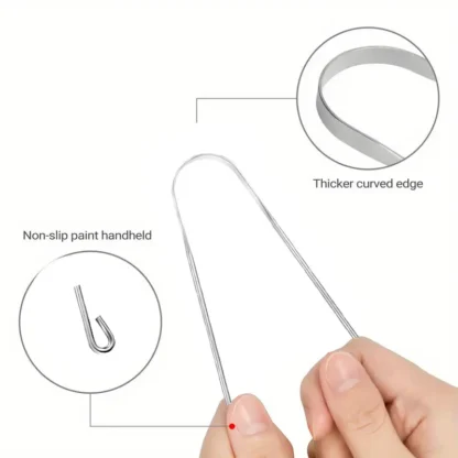 Tongue Scraper Cleaner (Surgical Stainless Steel) Set of 2 - Image 4