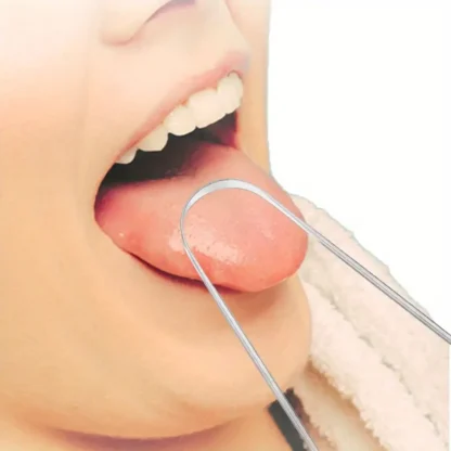 Tongue Scraper Cleaner (Surgical Stainless Steel) Set of 2 - Image 9