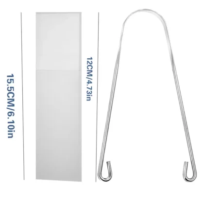 Tongue Scraper Cleaner (Surgical Stainless Steel) Set of 2 - Image 8